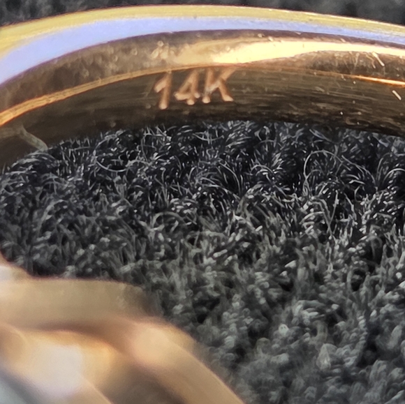 LeVian 14k Amethyst And Blue Topaz Ring Sz 7 - Picture 7 of 11